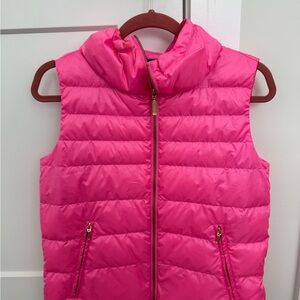 Lilly Pulitzer Hot Pink Puffer Vest